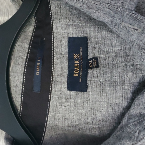 Heathered Grey Casual Button Up - Picture 3 of 5